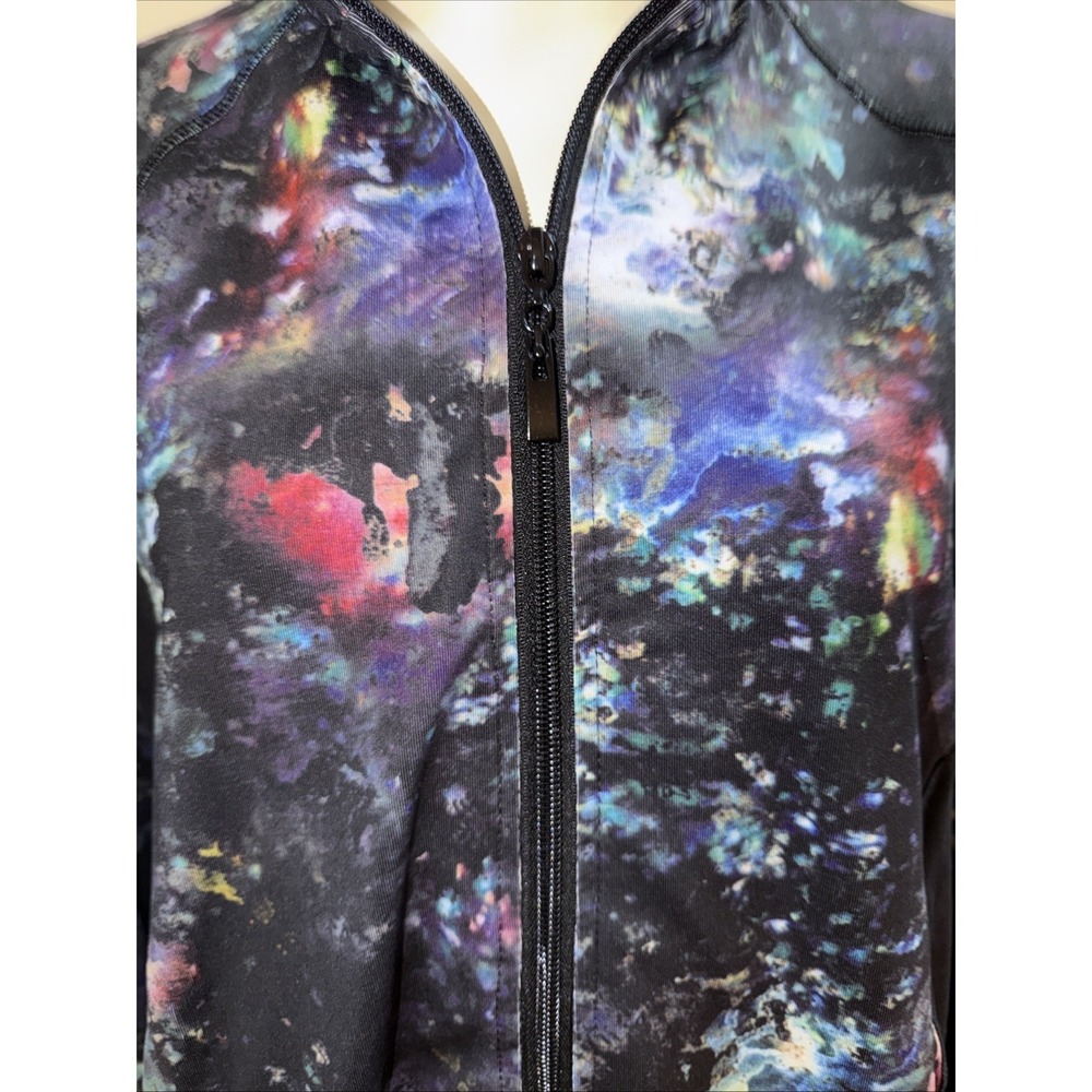 Avenue AVE Leisure Multicolored Workout Zip Up Jacket Size 22/24 NWT - Picture 2 of 7